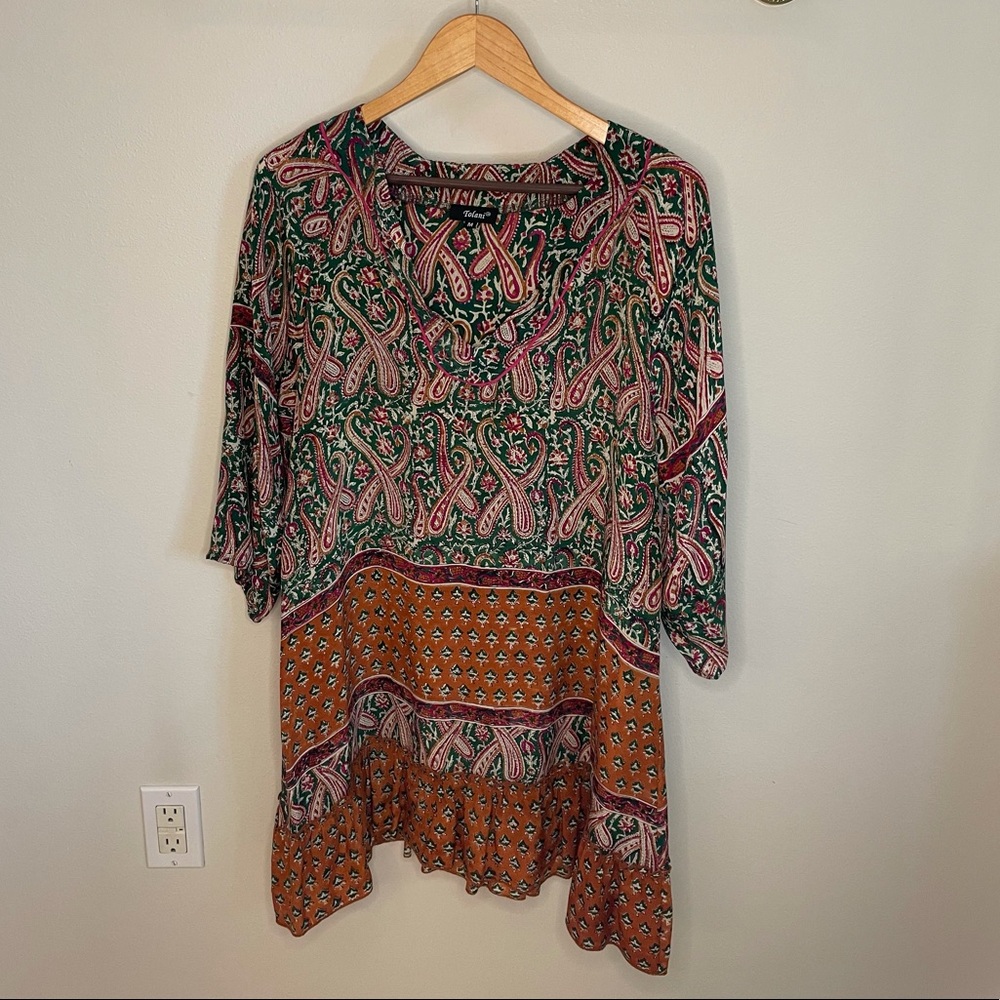 Silk Patterned Dress